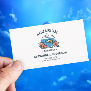 Fischschüssel - Aquarium Services Visitenkarte