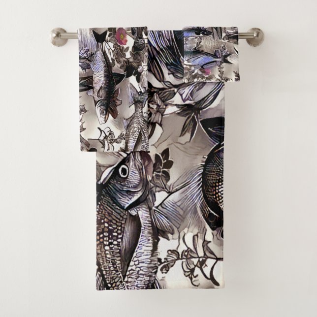 Fischschwarm Badhandtuch Set (Insitu)
