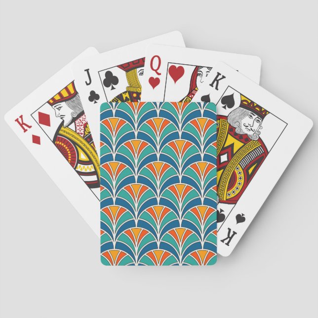 Fischskala: Asiatische Tradition Spielkarten (Rückseite)