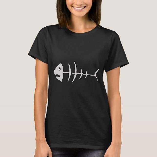 Fischskelett - Fischgräten T-Shirt (Vorderseite)