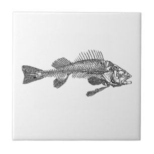 Fischskelett Fliese