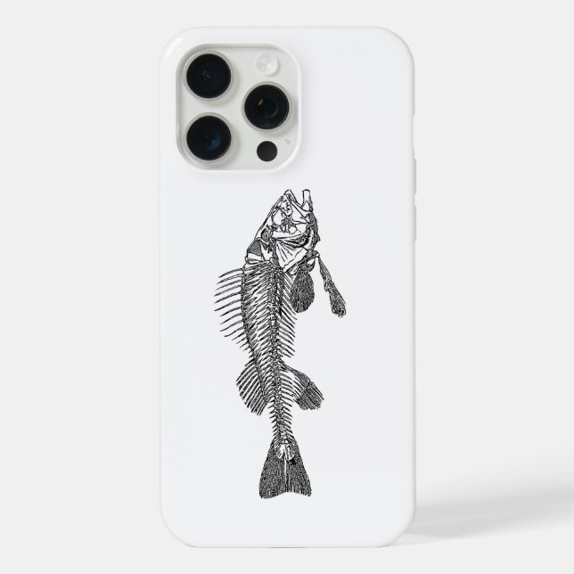 Fischskelett iPhone Hülle (Rückseite)