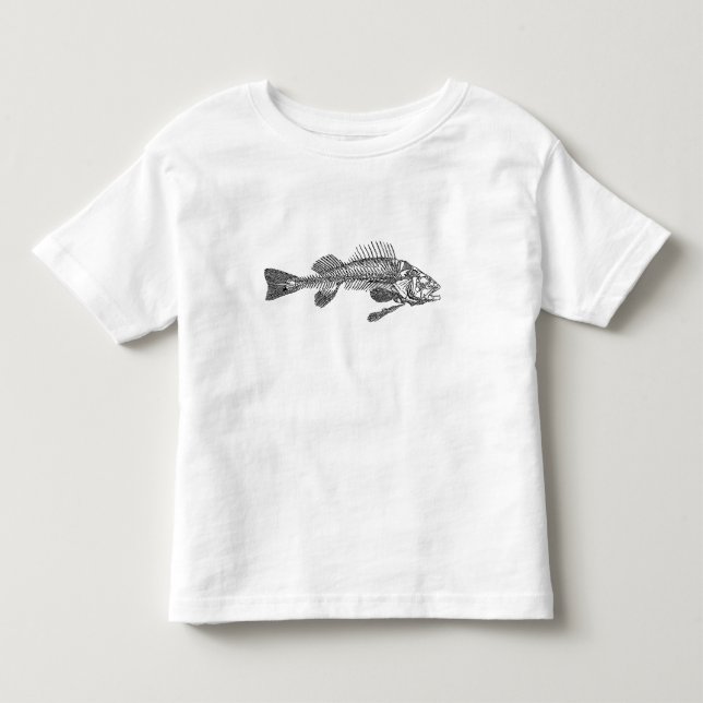 Fischskelett Kleinkind T-shirt (Vorderseite)