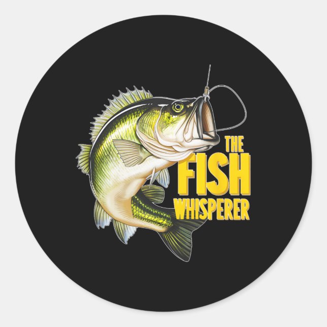 Fischspende Runder Aufkleber (Vorderseite)