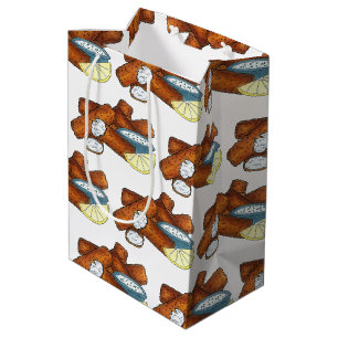 Fischstäbchen Fischstäbchen Fischfänger Tartar Sau Mittlere Geschenktüte