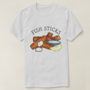 Fischstäbchen Fischstäbchen Fischfänger Tartar Sau T-Shirt