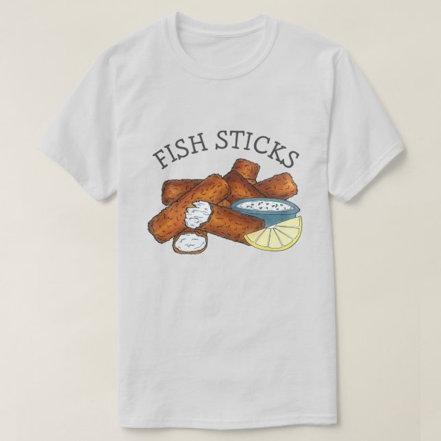 Fischstäbchen Fischstäbchen Fischfänger Tartar Sau T-Shirt (Design vorne)