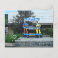 Fischstatue in Kodiak Alaska