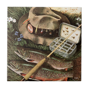 Fischstilleben Fliese