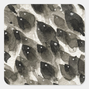 Fischsturm Quadratischer Aufkleber