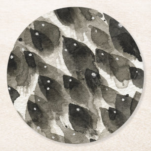 Fischsturm Runder Pappuntersetzer