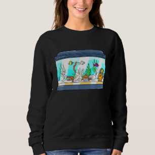 Fischtank Inspiriert Aquarium verwandter Fiskeeper Sweatshirt