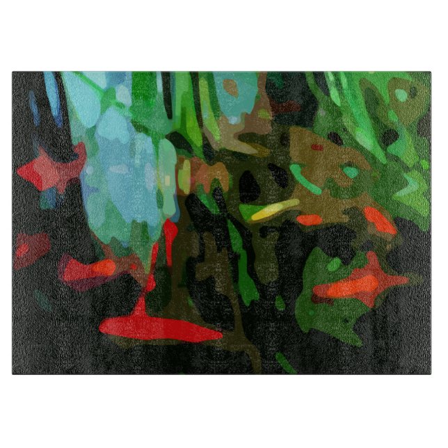 Fischteich Schneidebrett (Vorderseite)