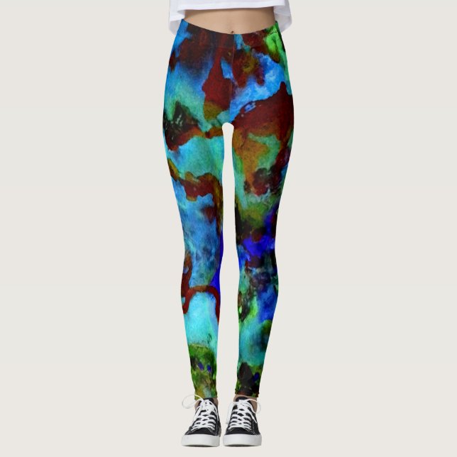 Fischteichglühen Leggings (Vorderseite)