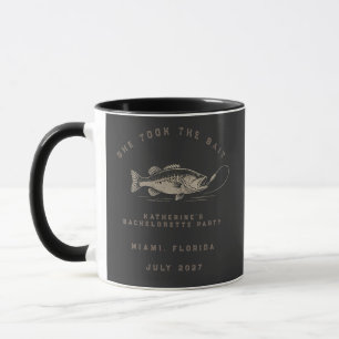 Fischthemen-angepasste Angler-Junggesellinnen-Absc Tasse