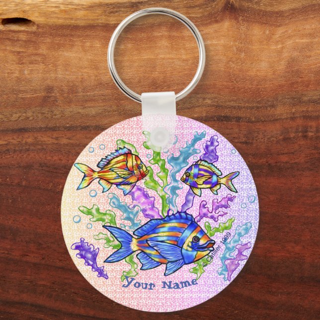 Fischtriade Schlüsselanhänger (Vorderseite)