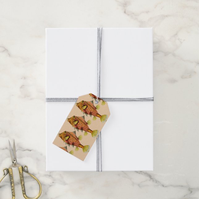 Fischverpackungsmarke Geschenkanhänger (Mit Garn)