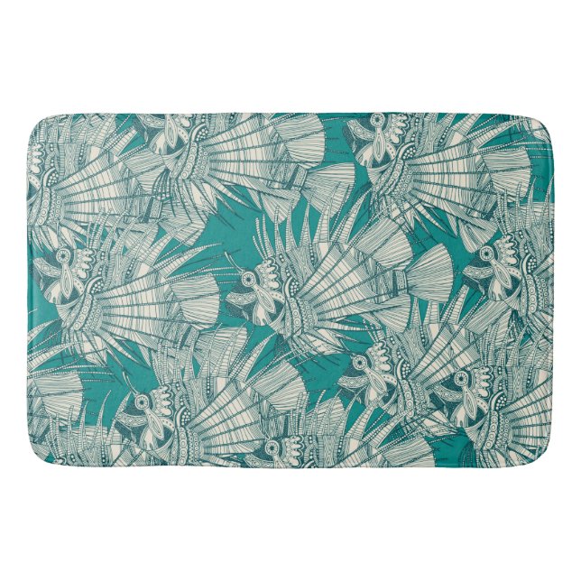 Fischwunder aquamarin badematte (Vorderseite)