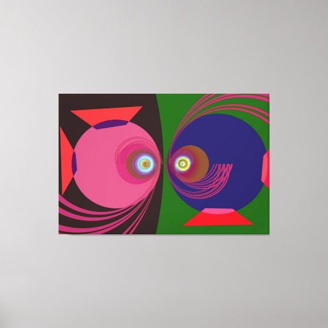 Fischzeichen Leinwanddruck (Vorderseite)