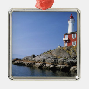 Fisgard-Leuchtturm in Fort Rodd Hill Silbernes Ornament