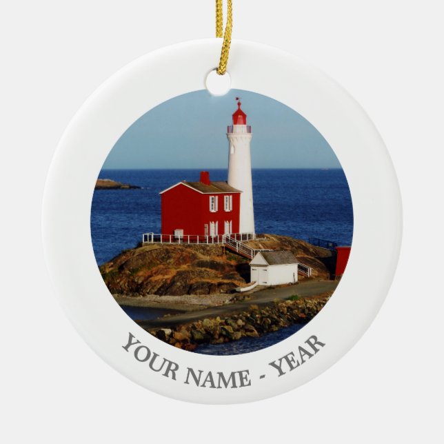 Fisgard Leuchtturm Keramikornament (Vorne)