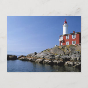 Fisgard Lighthouse in Fort Rodd Hill Postkarte