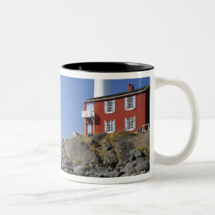 Fisgard Lighthouse in Fort Rodd Hill Zweifarbige Tasse