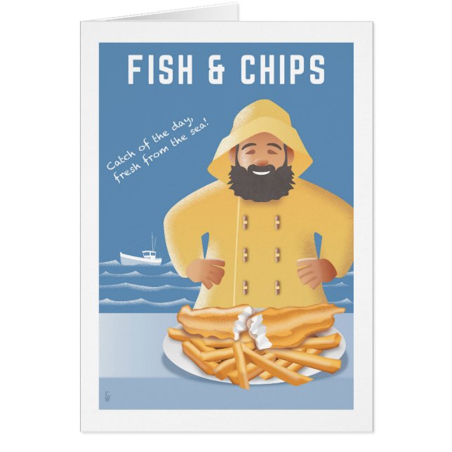 Fish and Chips Karte (Vorne)