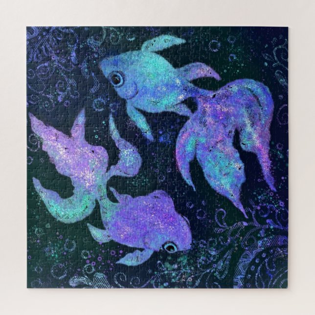 Fish Beauty Puzzle - Malerei (Vertikal)