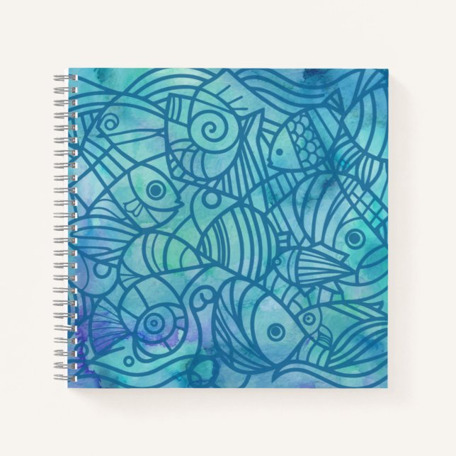 Fish Blues Notizbuch (Vorderseite)
