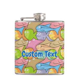 Fish Cartoon angesagt Flasche Flachmann