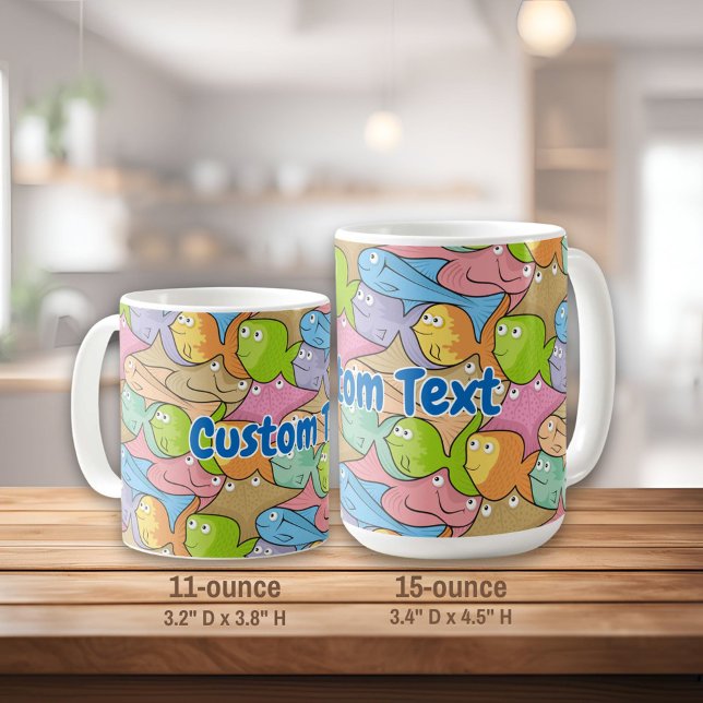 Fish Cartoon Kaffee Tasse (Von Creator hochgeladen)