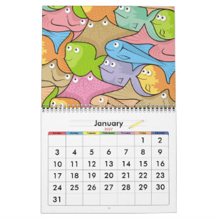Fish Cartoon Kalender