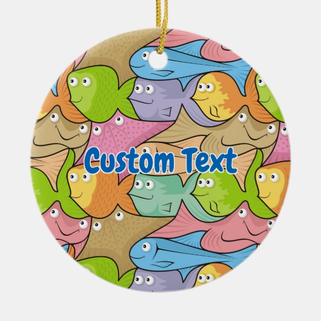 Fish Cartoon Keramik Ornament (Vorne)