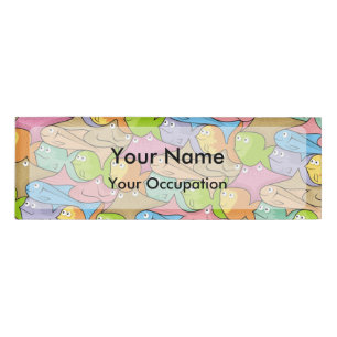 Fish Cartoon Namenschild