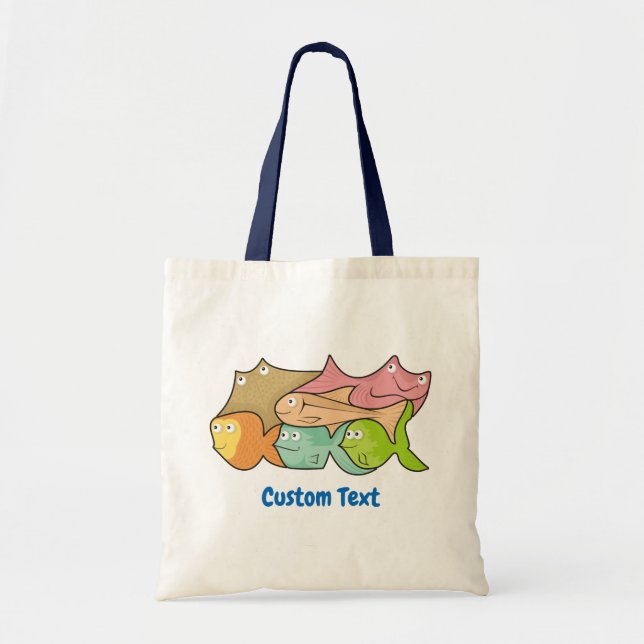 Fish Cartoon Totbag Tragetasche (Vorne)
