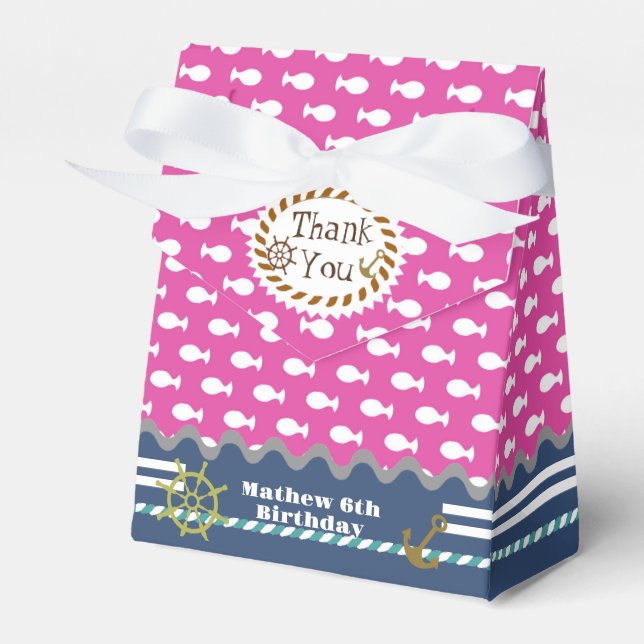 Fish Cherry Favor Box Geschenkschachtel (Vorderseite)