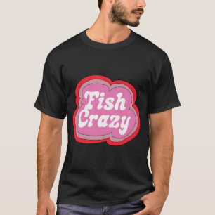 Fish Crazy (Lila auf Gelb) T-Shirt