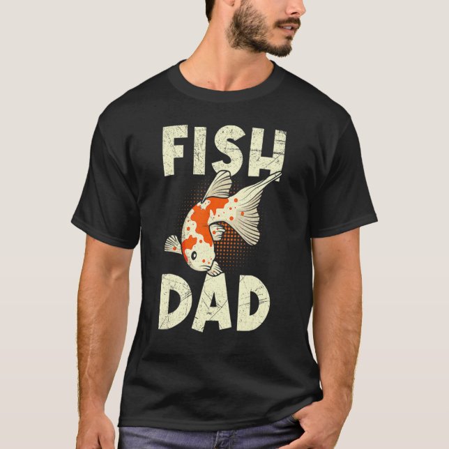 Fish Daddy Koi Vater Koi Pond T-Shirt (Vorderseite)