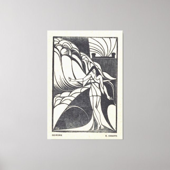 Fish Design for a Ceramic Plate  Leinwanddruck (Vorderseite)