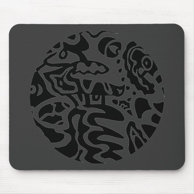 "Fish Disk" Abstrakt Mousepad (Vorne)