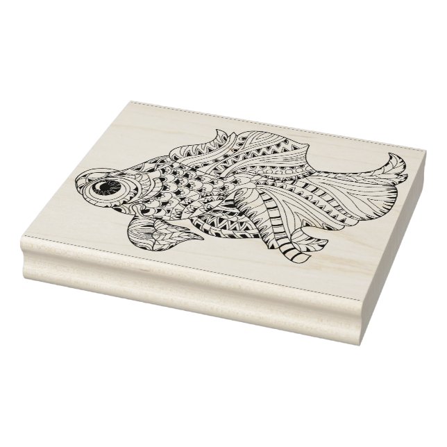 Fish Doodle Gummistempel (Stempel)