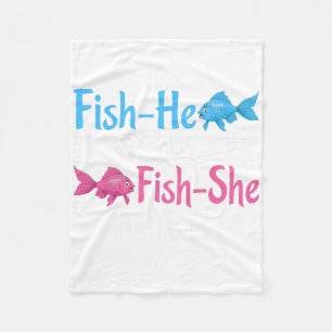 Fish-er oder Fish-sie Tia wird Geschlechtsenthüllu Fleecedecke