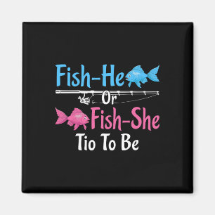 Fish-er oder Fish-sie Tio zur Geschlechtsenthüllun Magnet