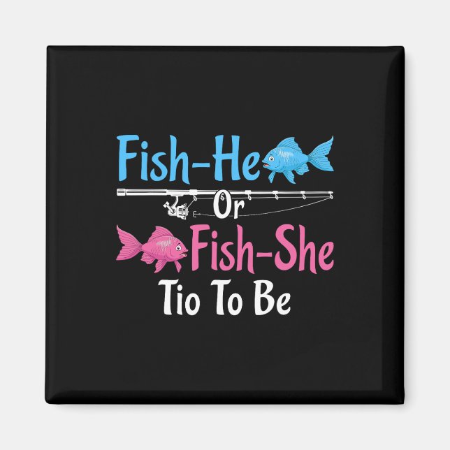Fish-er oder Fish-sie Tio zur Geschlechtsenthüllun Magnet (Vorne)