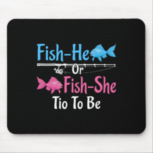 Fish-er oder Fish-sie Tio zur Geschlechtsenthüllun Mousepad