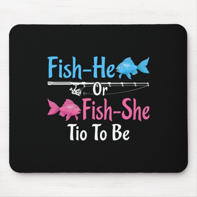 Fish-er oder Fish-sie Tio zur Geschlechtsenthüllun Mousepad (Vorne)