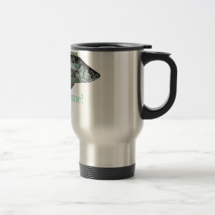 Fish Fee Me Fun Zitat für Fischer Reisebecher