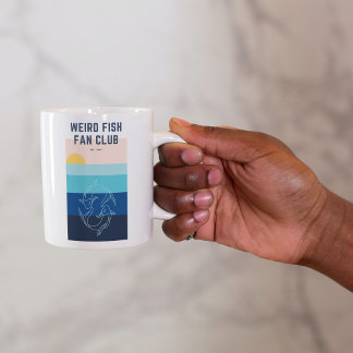 Fish Fish Club Modern Ocean Sunrise Tasse