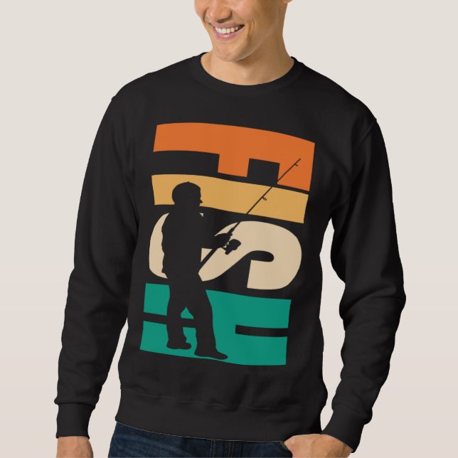 FISH Fisher silhouette Sweatshirt (Vorderseite)